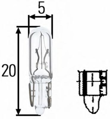 Лампочка накаливания 8GP938026001 HELLA