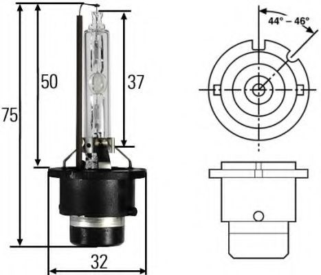 HELLA 8GS007949261 Лампочка ксеноновая в наличии Кривой Рог