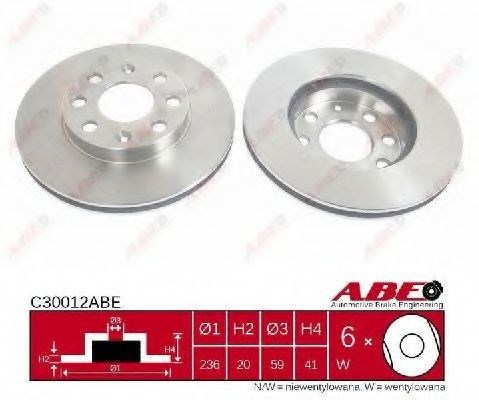 C30012ABE Диск тормозной передний купить Киев