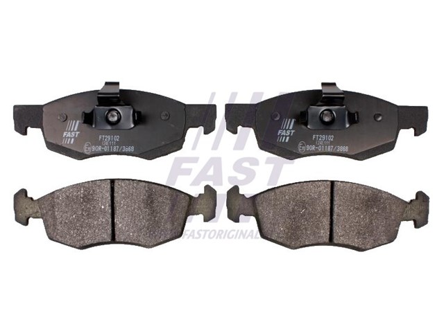 Колодки тормозные передние дисковые FT29102 FAST