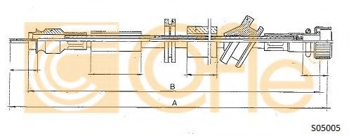 Трос привода спидометра S05005 COFLE