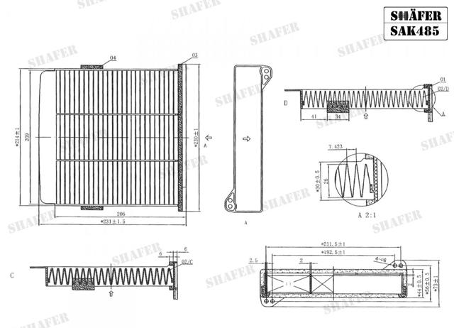 SAK485 SHAFER Фильтр салона купить в Черкассы