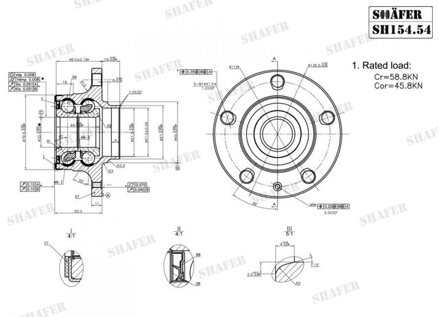 SH15454 SHAFER Задняя ступица купить в Ирпень