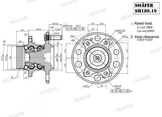 SH18919 SHAFER Задняя ступица купить в Одесса
