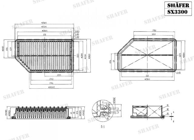 Фильтр воздушный SX3300 SHAFER