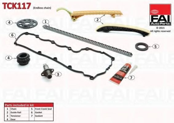Ремкомплект ГРМ TCK117 FAI