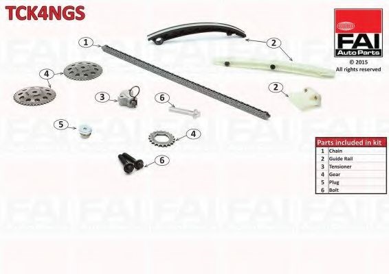 Комплект цепи TCK4NGS FAI