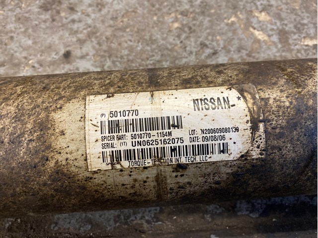 NISSAN 373003X31A Вал карданный задний, в сборе в наличии Полтава