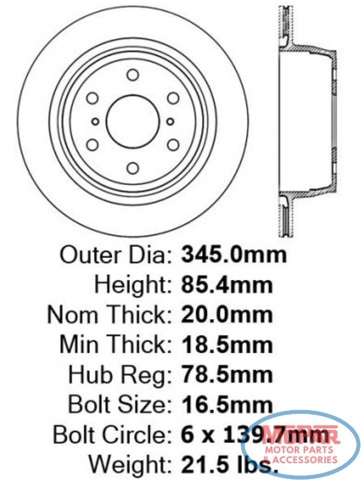 Задний тормозной диск 0986479W32 BOSCH
