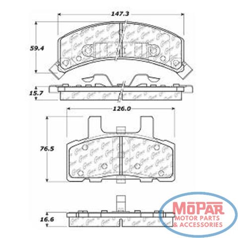 Колодки тормозные 10203690 CENTRIC PARTS