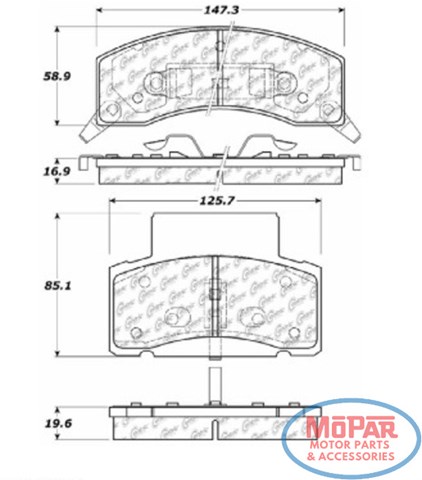 Тормозные колодки 10204590 CENTRIC PARTS