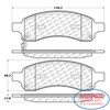 Колодки тормозные передние дисковые 10211690 CENTRIC PARTS