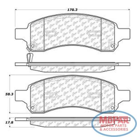 Колодки тормозные передние дисковые 10211690 CENTRIC PARTS