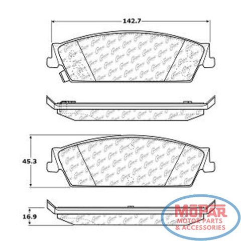 Задние колодки 10211940 CENTRIC PARTS