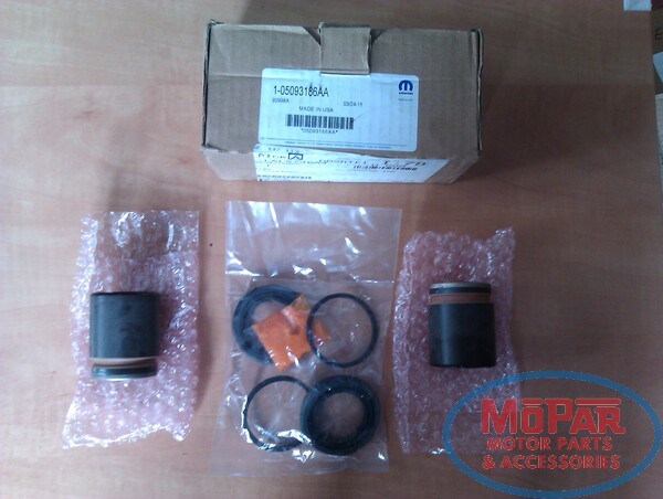 Ремкомплект супорта "akebono" комплект на 1 суппорт (поршінь 2шт) + сальники і пильовики 5093186AA