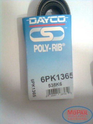 Клиновый ремень 6PK1365 DAYCO