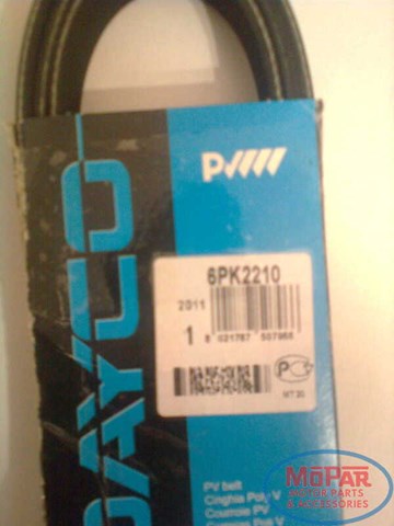 Поликлиновый ремень 6PK2210 DAYCO