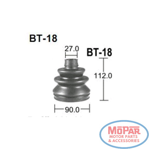 Пыльник ШРУСа наружный, передней полуоси BT18KIT INTERPARTS