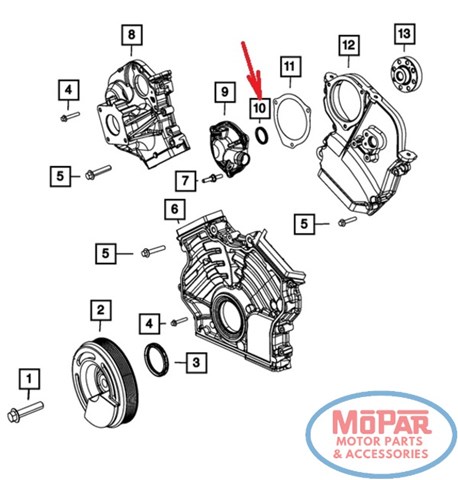 Сальник распредвала двигателя K68147515AA CHRYSLER