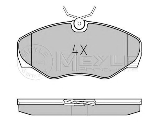 Передние тормозные колодки 0252309918PD MEYLE