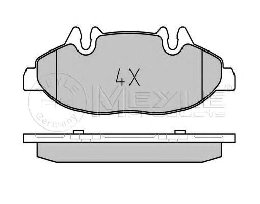 Колодки тормозные 0252400720PD MEYLE