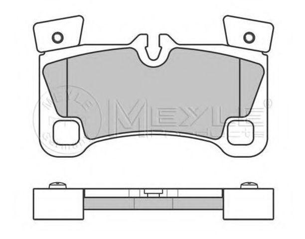 Колодки тормозные задние, дисковые 0252429616PD MEYLE