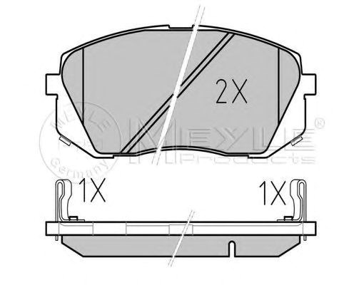 Тормозные колодки 0252450116PD MEYLE