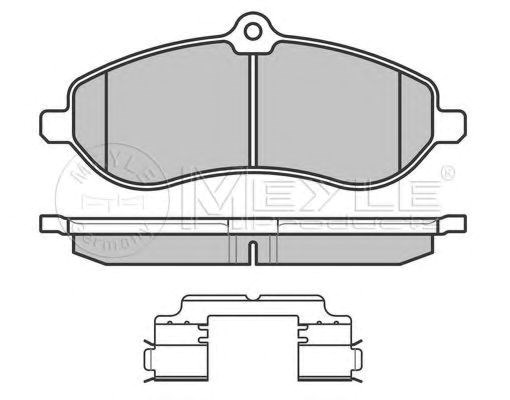 Колодки передние 0252459518W MEYLE