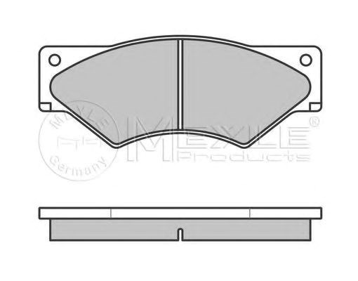Колодки тормозные передние дисковые 0252910720W MEYLE