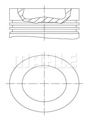 Поршень в сборе 028PI00100001 MAHLE