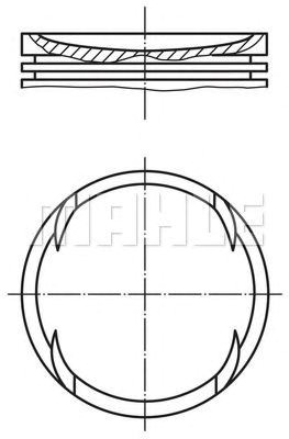 Поршень в сборе 028PI00120000 MAHLE