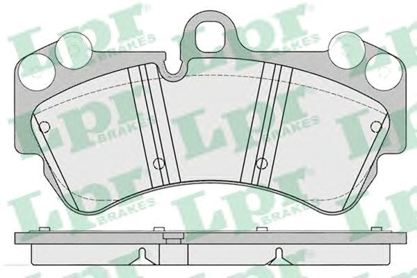 Колодки тормозные передние дисковые 05P1226 LPR