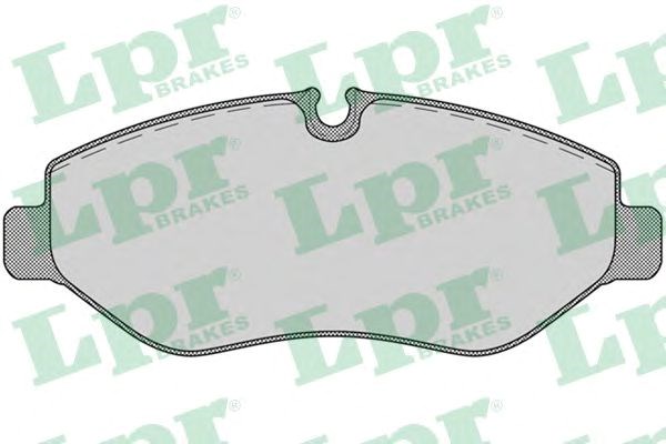 Колодки тормозные дисковые комплект 05P1275 LPR