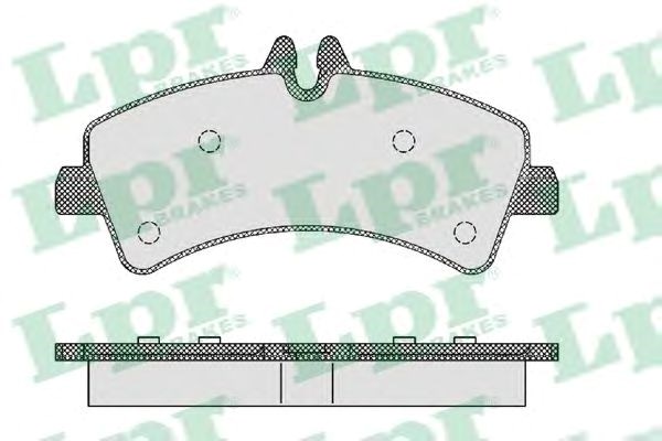 Колодки тормозные задние, дисковые 05P1294 LPR