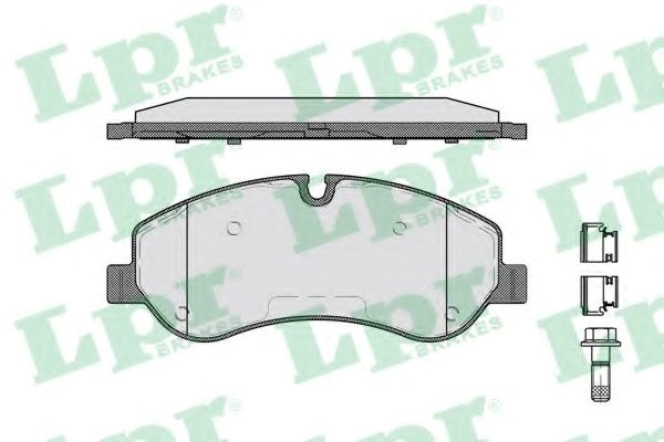 Колодки тормозные передние дисковые 05P1786 LPR