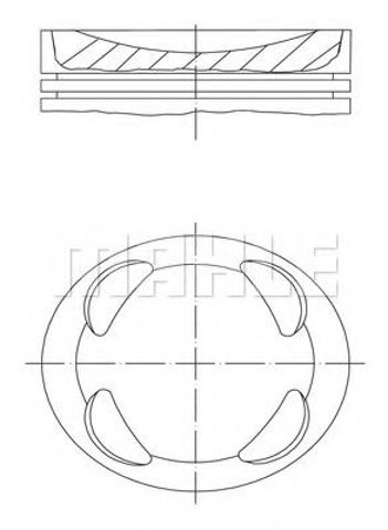 Поршня, 2-й ремонт 081PI00104002 MAHLE