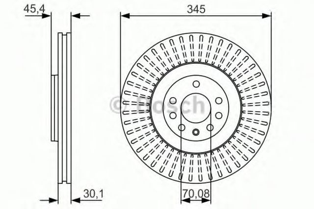 Тормоз дисковый передний 0986479A24 BOSCH