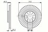 Передний тормозной диск 0986479A30 BOSCH