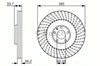 Передний тормозной диск 0986479A31 BOSCH