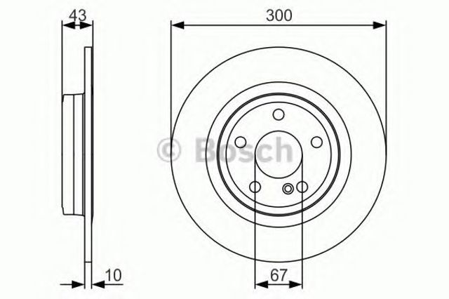 Дисковый тормоз 0986479A38 BOSCH