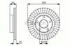 Диск тормозной задний 0986479A42 BOSCH