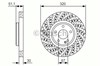 Тормоз дисковый передний 0986479A60 BOSCH