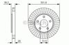 Ротор тормозной 0986479B17 BOSCH