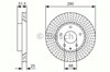 Передний тормозной диск 0986479C36 BOSCH