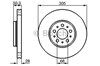 Тормоз дисковый передний 0986479C59 BOSCH