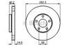 Тормоз дисковый передний 0986479C81 BOSCH