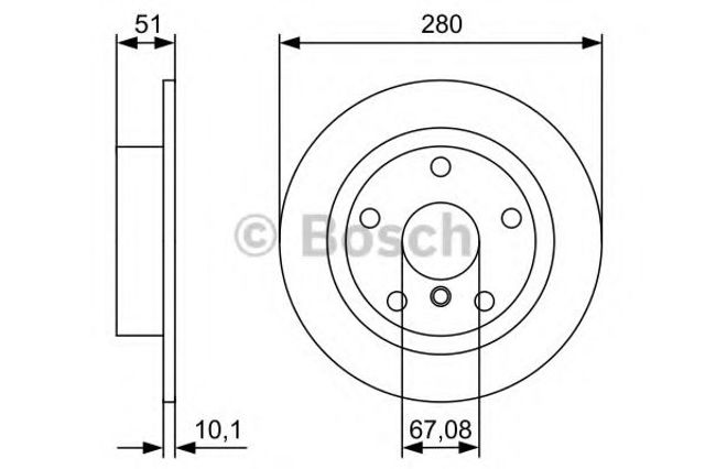 Задний дисковый тормоз 0986479C92 BOSCH
