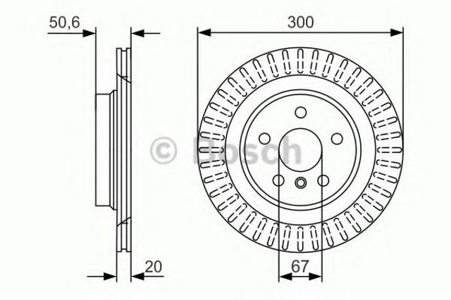 Тормозные диски 0986479C95 BOSCH