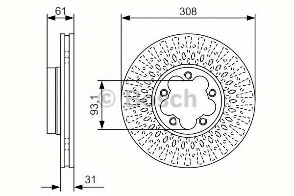 Ротор тормозной 0986479C99 BOSCH