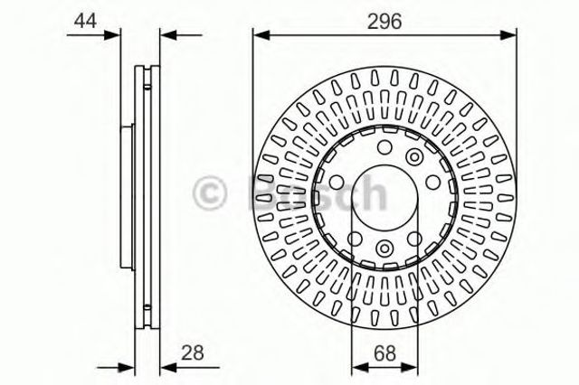 Передний тормозной диск 0986479D30 BOSCH